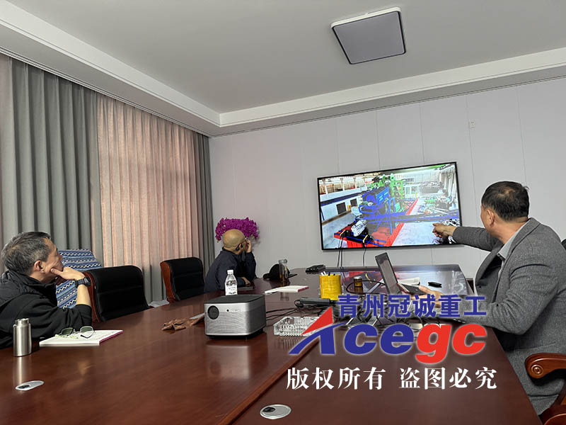 俄羅斯客戶實地考察重選機械